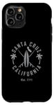 Coque pour iPhone 11 Pro Santa Cruz Retro Vintage Surf & Skateboard Design Graphique