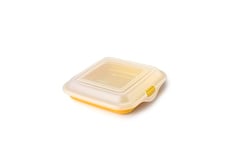 IBILI - Boîte à sandwich pour charcuterie à fromage, 14,5 x 3,6 cm, plastique sans BPA, réutilisable, jaune