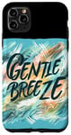 Coque pour iPhone 11 Pro Max Belles couleurs vives avec tenue de discours Gentle Breeze