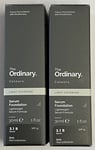 2x The Ordinary Colours Full Coverage Foundation 3.1R Dark Red Undertones NEW