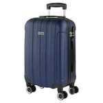 ITACA - Valise Cabine 55x40x20, Valise Cabine, Valise À roulettes, Valise Roulette, Valise Rigide, Résistant, Légère, Bleu Marine