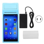 Q2P 58MM Bluetooth-tulostin Android IOS -älypuhelimille 3G Quad Core 1+8G Blue 110240v (US Plug)