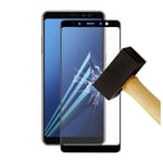 Film verre trempé 4D Noir compatible Samsung Galaxy A8 Plus 2018 - Neuf