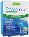Pharmepa RESTORE 1000mg Pure Omega 3 Wild Fish Oil 1 Month Supply 60 Capsules