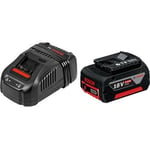 Batterie BOSCH GBA 18V 5,0 Ah avec chargeur GAL1880CV - Technologie COOLPACK et charge rapide