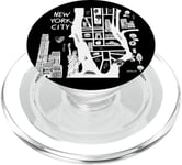 Profitez de New York City The Big Apple Street Food Doodles Map PopSockets PopGrip pour MagSafe