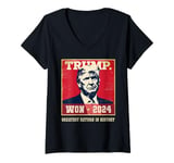 Womens Winner TRUMP Vance WON GREATEST RETURN IN HISTORY Comeback V-Neck T-Shirt