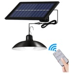 Lampe led Solaire suspendue avec telecommande, impermeable conforme a la norme IP65, eclairage d'exterieur et d'interieur, ideal pour un jardin, une