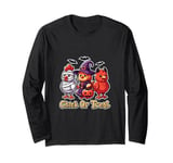 Funny Farm Halloween Shirt Chick or Treat Mummy Chicken Long Sleeve T-Shirt