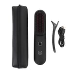 Cordless Hair Straightening Brush 6400mAH Battery 3 Temperature Settings Hair