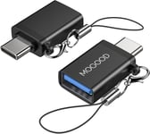 Adaptateur USB C mâle vers USB 3.0 Femelle, Adaptateur USB vers convertisseur USB C OTG Compatible MacBook Pro, Chromebook, Pixelbook, Microsoft Surface Go, Samsung Galaxy S20 S21 S22 Pixel.[G1176]