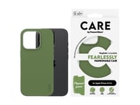 Care By Panzerglass - Baksidesskydd För Mobiltelefon - Magsafe-Kompatibilitet - Termoplastisk Polyuretan (Tpu), Polykarbonat (Pc) - Pikanter Grön - För Apple Iphone 16 Pro