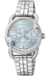 Montre Roberto Cavalli by FM RV1L126M1021 pour Femme Bleu en Acier