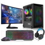 VIST Gaming Kit - Ryzen 5 3600 - 32 GB RAM - RX 6600 - 1 TB M.2 SSD - LCD 24 - Windows 11 Pro