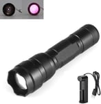 IR 940nm Lampe Torche, LED infrarouge Illuminator Lampe de poche Infrarouge Zoomable avec Lentille Convexe pour la Chasse de Vision Nocturne - Utilisé avec un Appareil de Vision Nocturne.[G492]