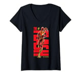 Womens The Flash Movie Sprinting V-Neck T-Shirt