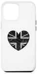 iPhone 12 Pro Max UK Vintage British Heart Flag Novelty Souvenir Memorabilia Case