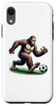 iPhone XR Bigfoot Playing Soccer Ball Funny Soccer Lover Player Sport Case