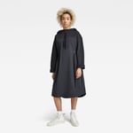 G Star Raw Womens G-Star RAW Anorak Hoodie Dress - Black Cotton - Size Medium