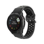 Silikonarmband Sport Garmin Fenix 8 51mm svart