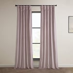 HPD Half Price Drapes Heritage Plush Velvet Curtains 84 Inches Long Room Darkening Curtains for Bedroom & Living Room 50W x 84L, (1 Panel), Mauve