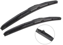 JHZQK Car Clean The Windshield Wiper Blade Natural Rubber Fit,for Fiat Sedici Hook Arm 2006 2007 2008 2009 2010 2011 2012 2013-Sedici_2614