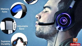 Blue Kotion Each GM1 Gaming Headset Xbox One Headsets,Ps4,Pc Headset With Mic