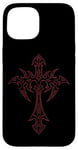 iPhone 15 Y2k Mall Goth Grunge Aesthetic Gothic Cross Case