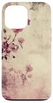 Coque pour iPhone 13 Pro Max Rose grunge douce subtile florale vintage