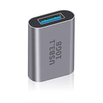 Duttek Adaptateur USB C Femelle vers USB Femelle 3.1 Gen2, USB 3.1 A vers USB de Type C Adapter 10Gbps Prise en Charge de la synchronisation et du Chargement des données pour iPhone, Laptop, PC(1Pack)