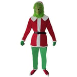 Joulu Grinch Aikuisten Cosplay Puku Juhlapuku Joulupukki Fancy Mekko Asu