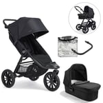 baby jogger City Elite 2 Opulent barnvagn Black inklusive liggdel, säkerhetsbåge och väderskydd