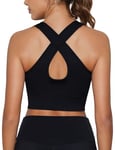 Demegimi Soutien-Gorge de Sport sans Couture pour Femme, Soutien-Gorge D'entraînement pour Le Yoga, la Remise en Forme, l'exercice et la Course à Pied