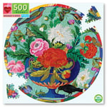 Rundt puslespil 500 - blomster