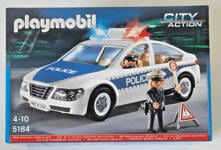 PLAYMOBIL CITY ACTION Voiture de police lumières clignotantes réf 5184 dès 4 ans