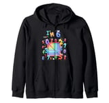 Maths Day Number Costume 6th Birthday Idea For Kids & Number Zip Hoodie