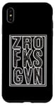 iPhone XS Max Zero F ks Given Bold Graphic Zro Fks Gvn Case