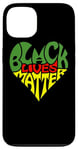 iPhone 13 Black Lives Matter / Heart Graphic Pan African Flag Colors Case