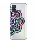 Coque Galaxy S20 PLUS Mandala fluo rose violet transparente