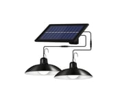 LED Himmennettävä aurinko kattokruunu johdossa 2xLED/1,8W/3,7V IP44 6500K 1200 mAh + +kaukosäädin