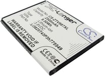 Kompatibelt med ZTE Grand X Quad V987, 3.8V, 2500 mAh