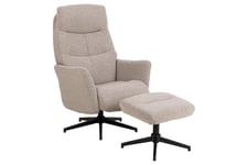 Sakiran Lenestol med avslapningsfunksjon - Beige Recliner & kinostol