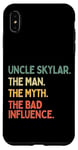 Coque pour iPhone XS Max Uncle Skylar Citation humoristique The Man The Myth The Bad Influence