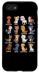 Coque pour iPhone SE (2020) / 7 / 8 Divers chiens Kawaii Cartoon - Races de chiens