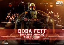 Star Wars Boba Repeindre Armor Et Throne 1/6 IN Marron Boîte Hot Toys Sideshow