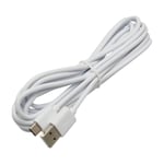 Eletra USB-USB-C tablet Cable 3M, valkoinen