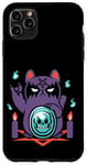 Coque pour iPhone 11 Pro Max Chat japonais ManekiNeko - Bad Luck - Adorable chat gothique