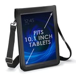 USA Gear Housse De Protection pour Tablette 10 Pouces Compatible avec Samsung Galaxy Tab A 10.1, Lenovo 10.1, Plus De Tablettes 10 "- Protecteur D'écran Intégré Et Sangle De Transport (Noir)