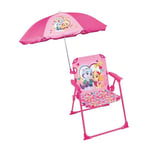 Chaise pliante de camping pat'patrouille Stella Everest avec parasol ø 65 cm Fun House