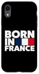 Coque pour iPhone XR Cool Born in France Illustration Novelty Graphic Designs